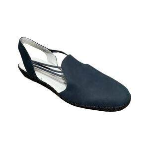 ⭐️David Tate Navy Leather Closed Round Toe Sandals Sz-11 M